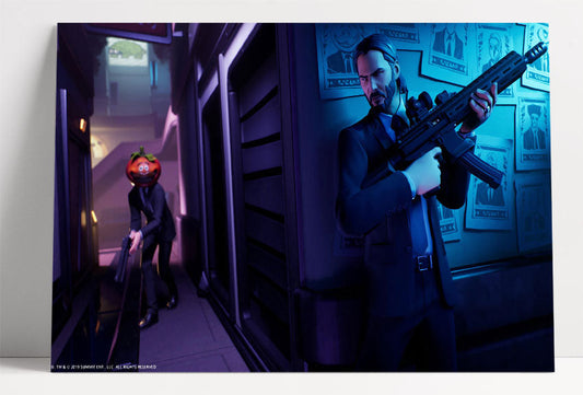 Affiche Fortnite John Wick 