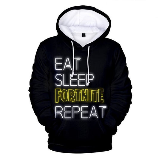 Sweat à capuche Eat Sleep Repeat