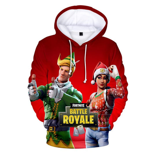 Sweat à capuche de Noël Fortnite 