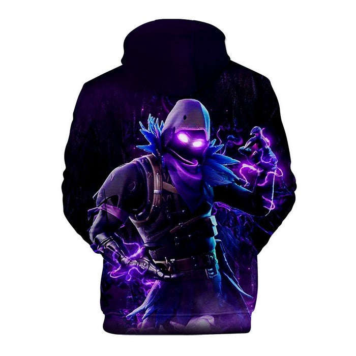 Sweat à capuche Fortnite Raven Lightning 