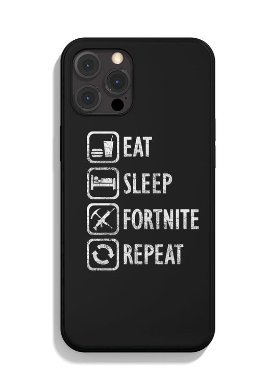 Coque iPhone Fortnite Mangez Sommeil Répétition Fortnite