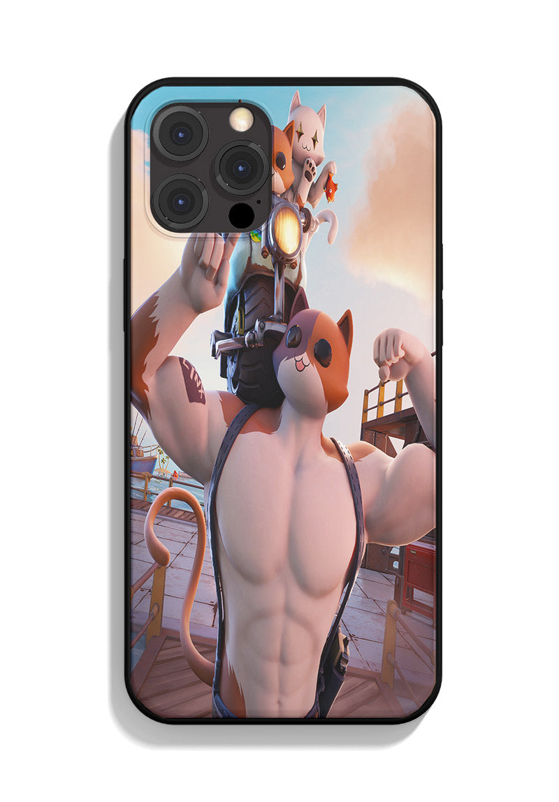 Coque iPhone Fortnite Miaouscles 