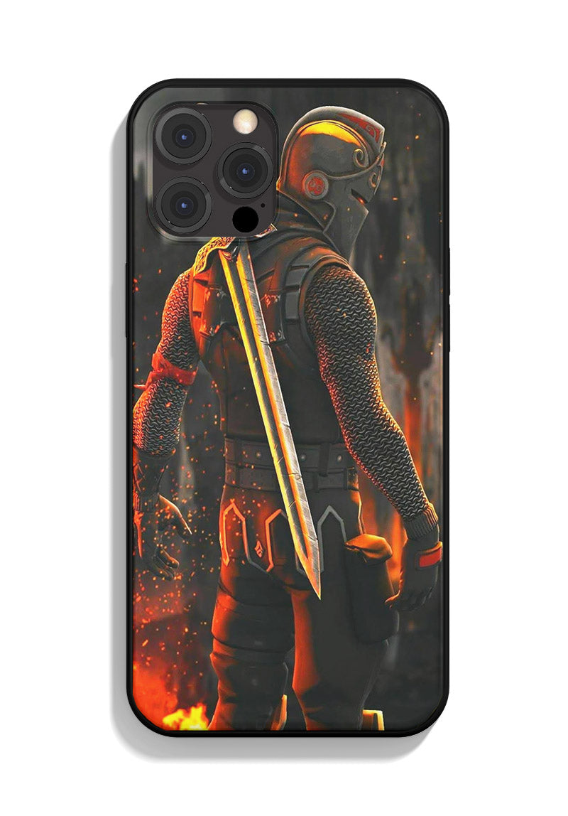 Coque iPhone Fortnite Le Chevalier Noir