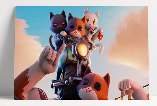 Kit d'affiches Fortnite et Meowscles 