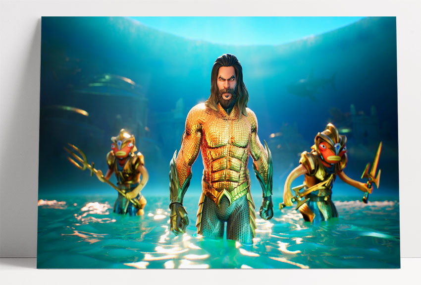 Affiche Fortnite Aquaman 