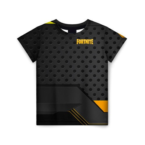 T-shirt Fortnite Logo Jaune 