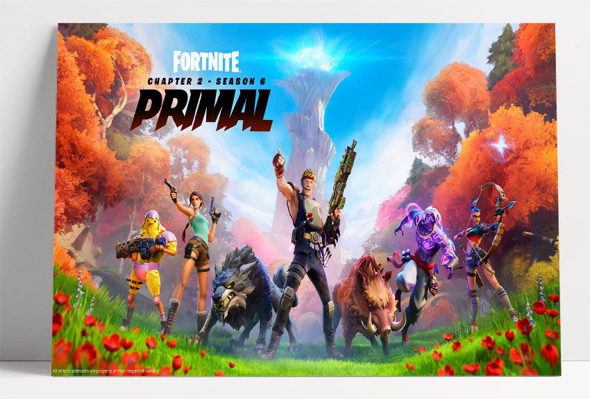 Affiche murale Fortnite Saison 6 Primal 